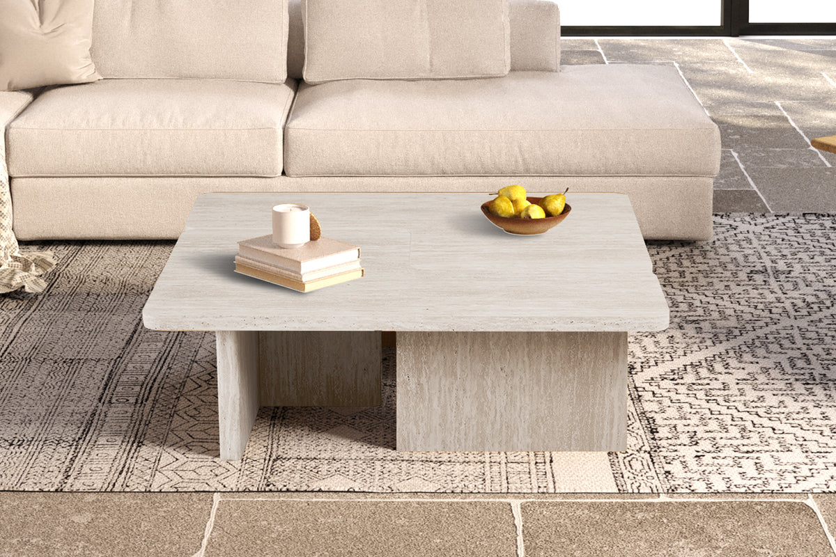 Table basses Arallo Décor Travertin Beige