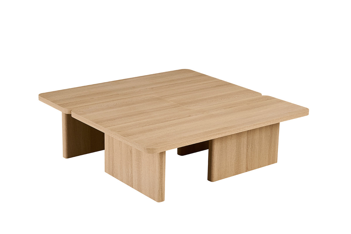 Table basse Arallo effet chêne Naturel