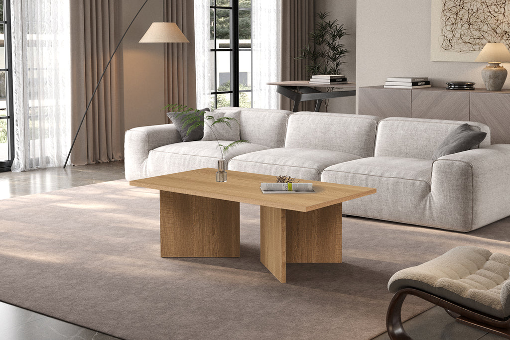 Table basse Litar finition Naturel Chêne