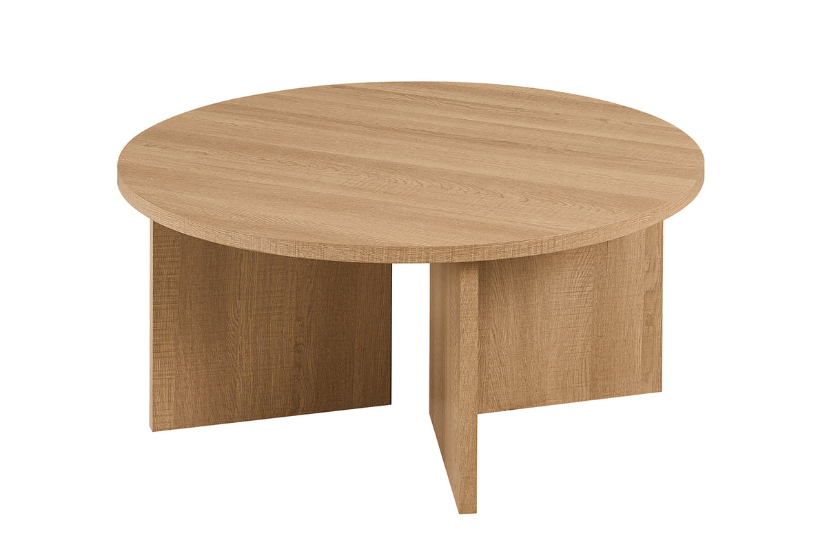 Table basse Drasir Ronde effet chêne Naturel