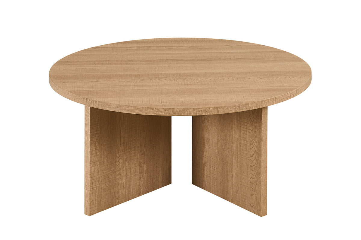 Table basse Drasir Ronde effet chêne Naturel
