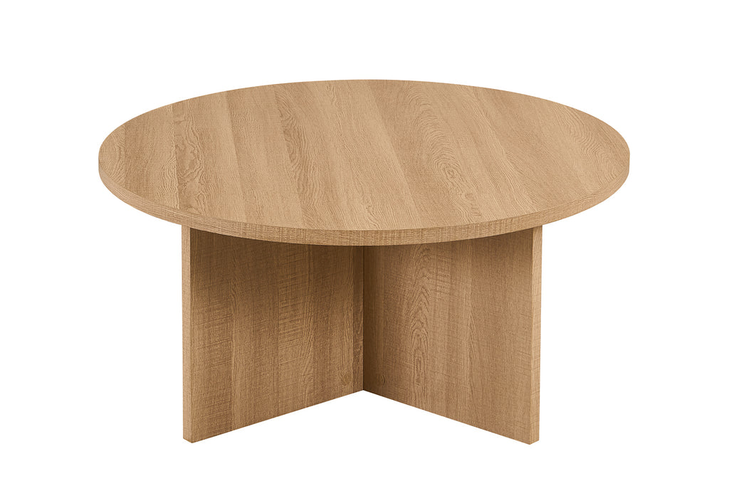 Table basse Drasir Ronde effet chêne Naturel