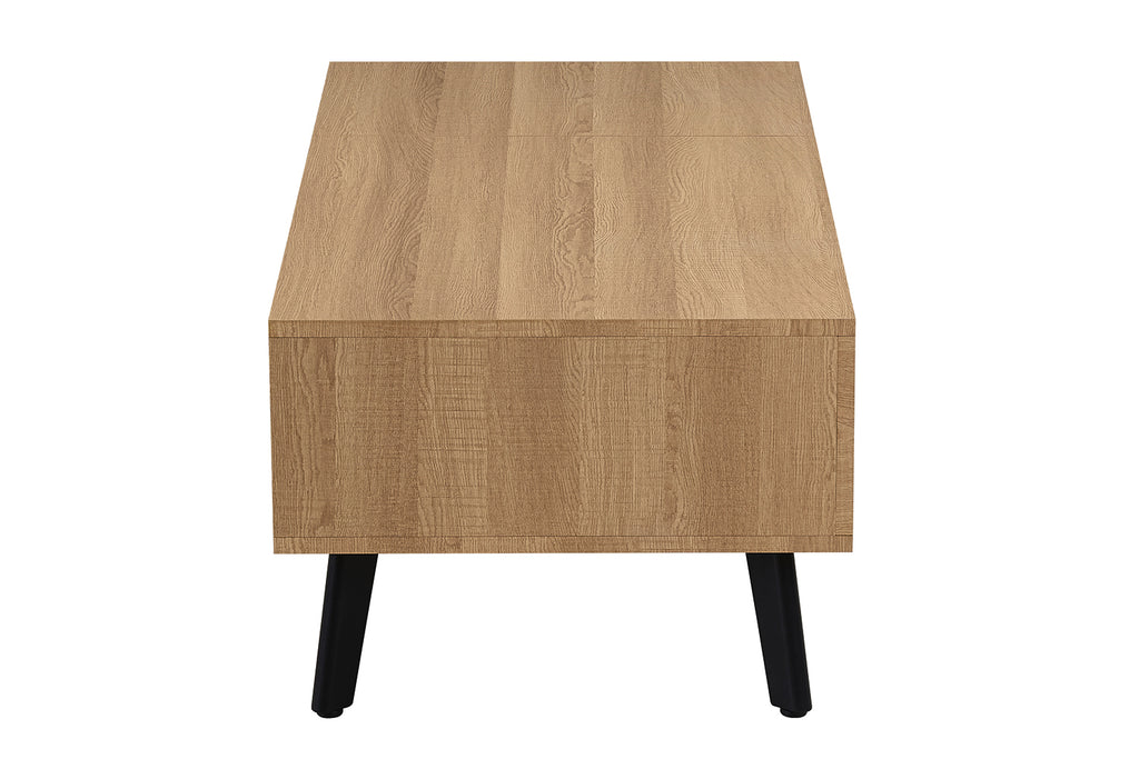 Table basse Justine Plateau relevable effet chêne Naturel