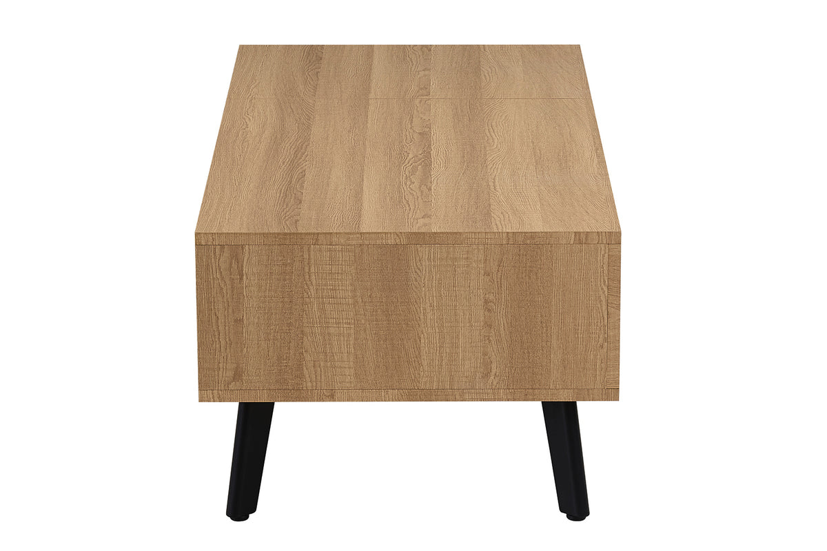 Table basse Justine Plateau relevable effet chêne Naturel
