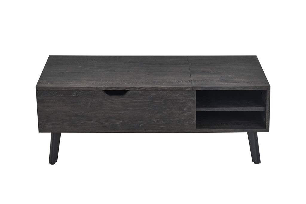 Table basse Justine Plateau relevable finition Brun foncé