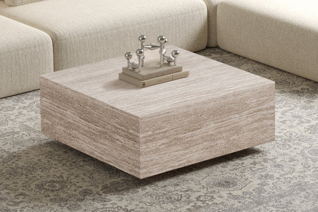 Table basses Jane Décor Travertin Beige