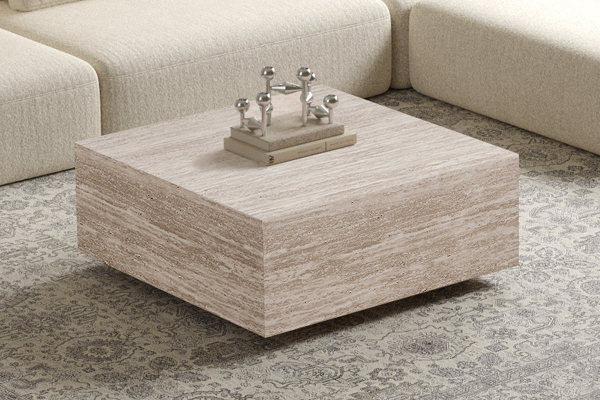 Table basses Jane Décor Travertin Beige