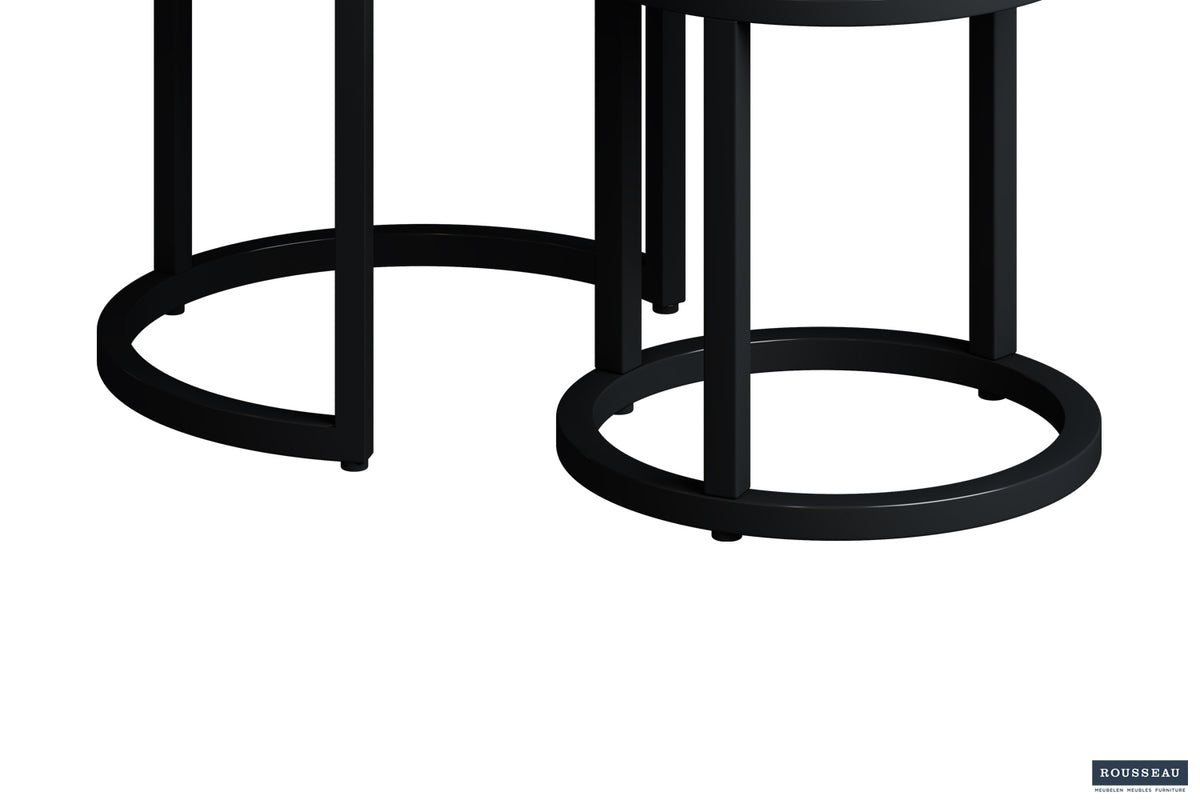 Table d'appoint Plano Lot de 3 bois de manguier