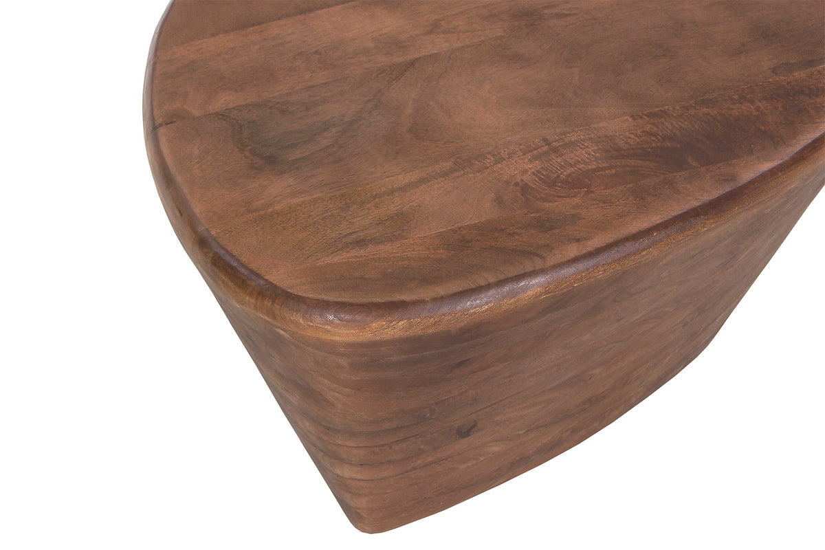 Table basse Matteo bois de manguier Brun clair