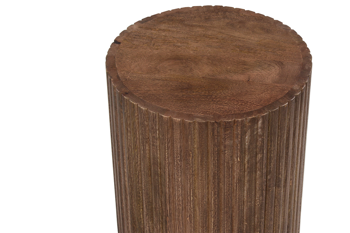 Table d'appoint Victor bois de manguier Brun clair