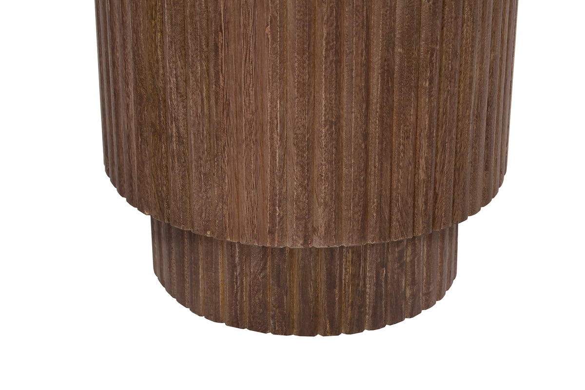 Table d'appoint Victor bois de manguier Brun clair