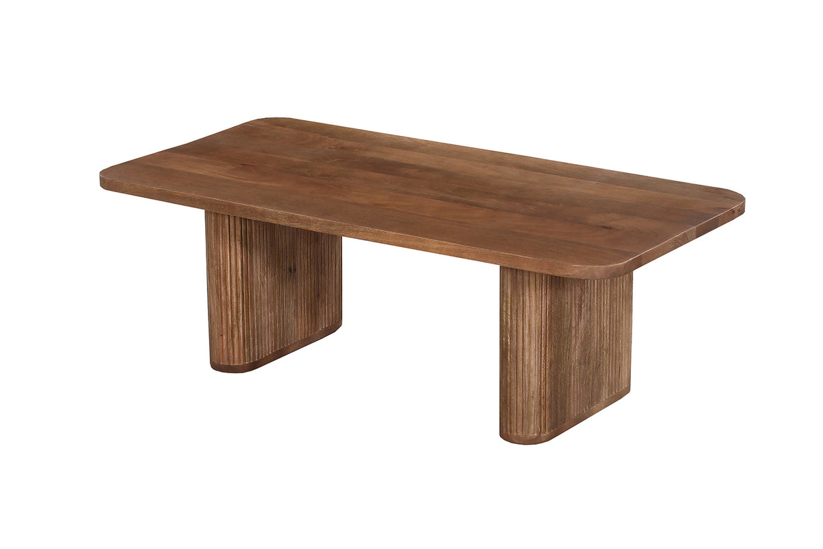 Table basse Jean bois de manguier Brun clair