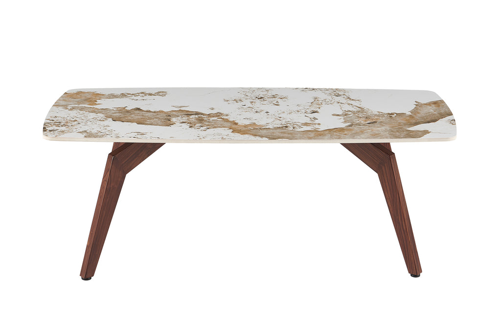 Table basse Alma 120x60 cm Brillante – Pied noyer