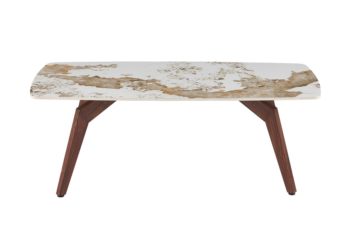 Table basse Alma 120x60 cm Brillante – Pied noyer
