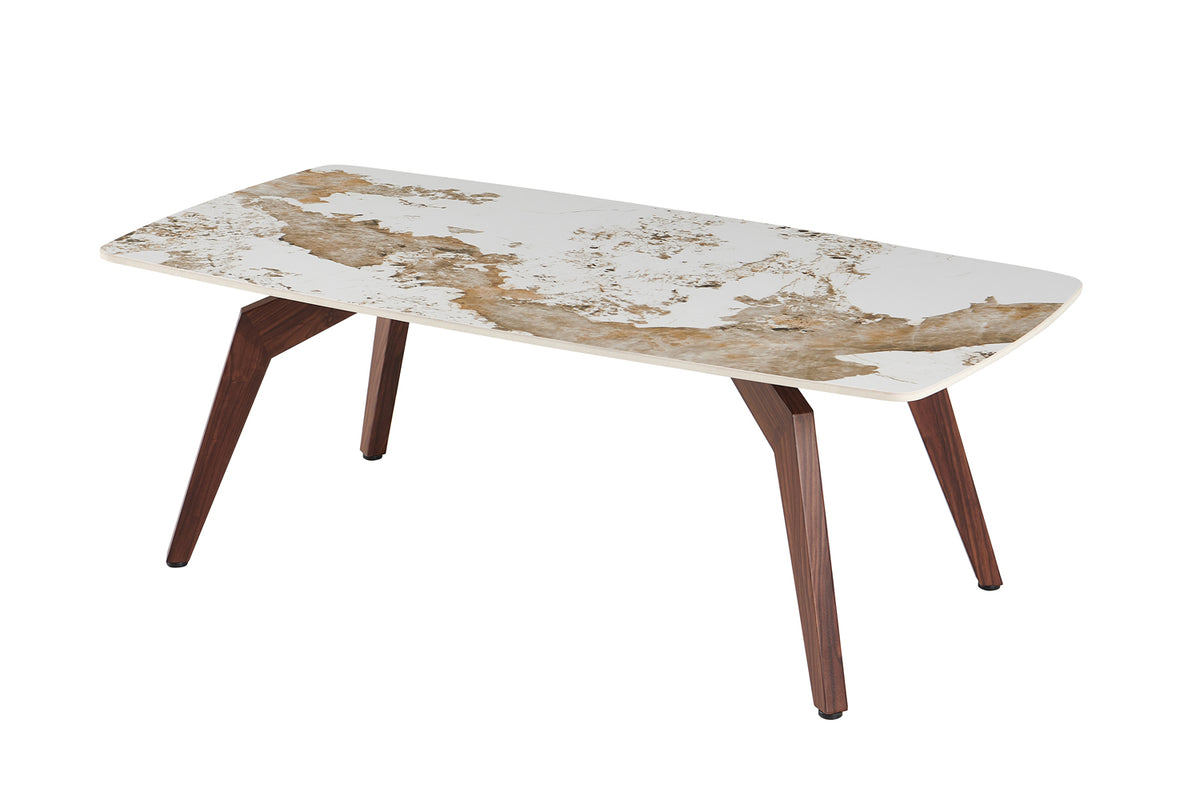 Table basse Alma 120x60 cm Brillante – Pied noyer
