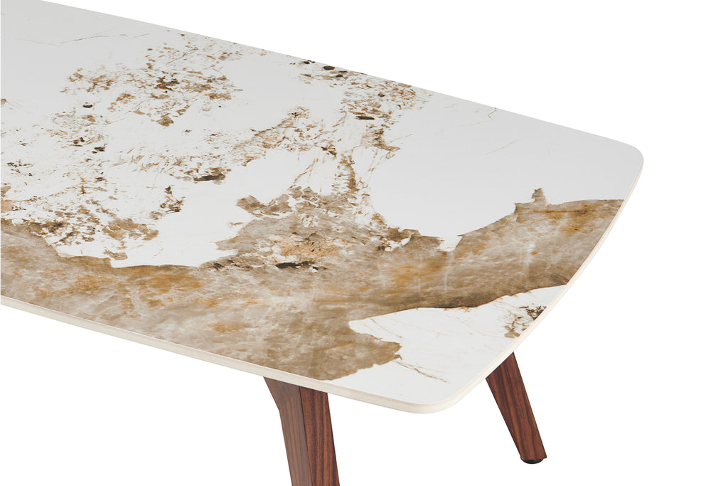 Table basse Alma 120x60 cm Brillante – Pied noyer