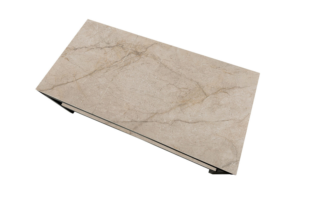 Table basse Axelle Plateau relevable Pierre brillante Shakspear Beige - vue 8