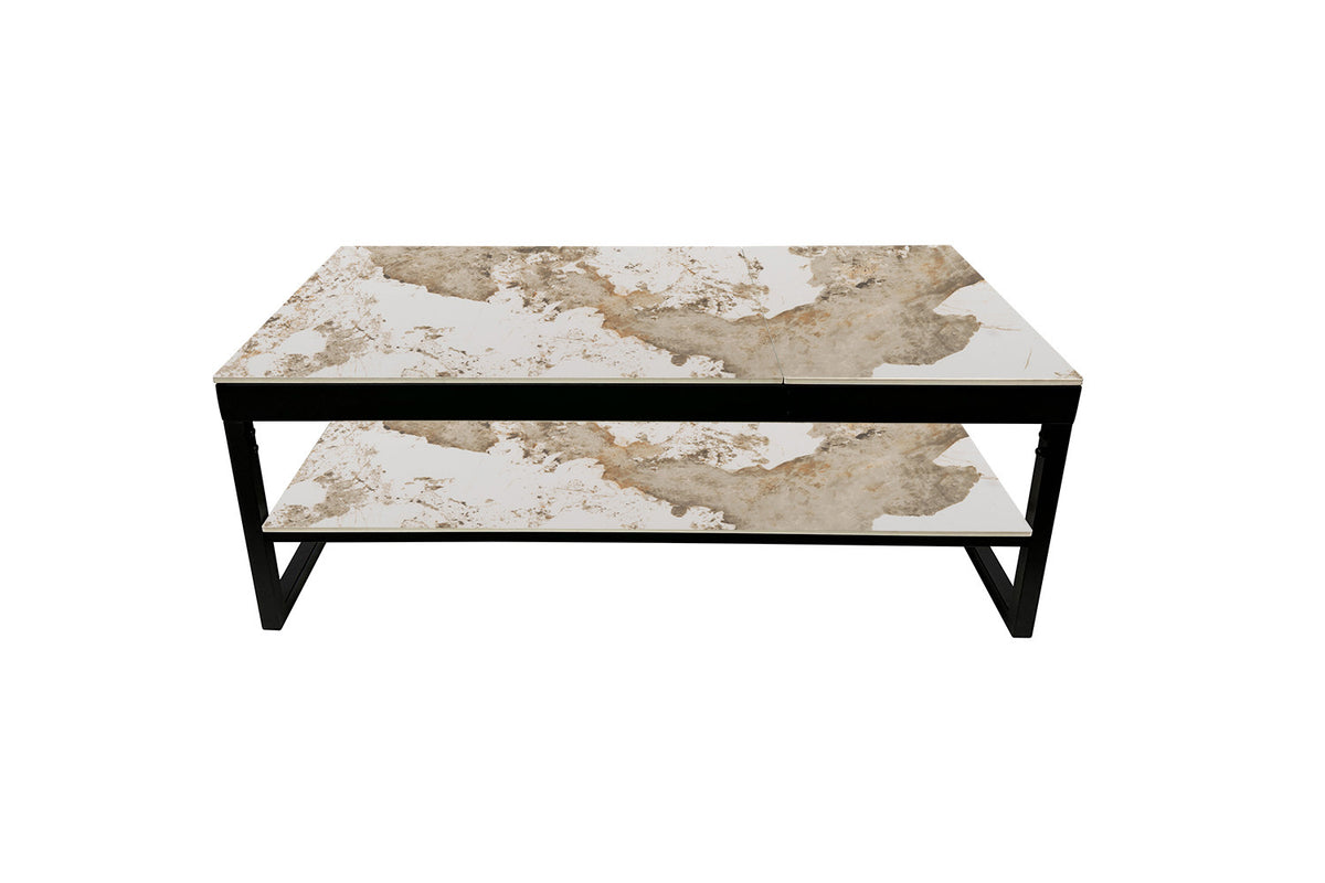 Table basse Axelle Plateau relevable Pierre Brillante Pandora - vue 4