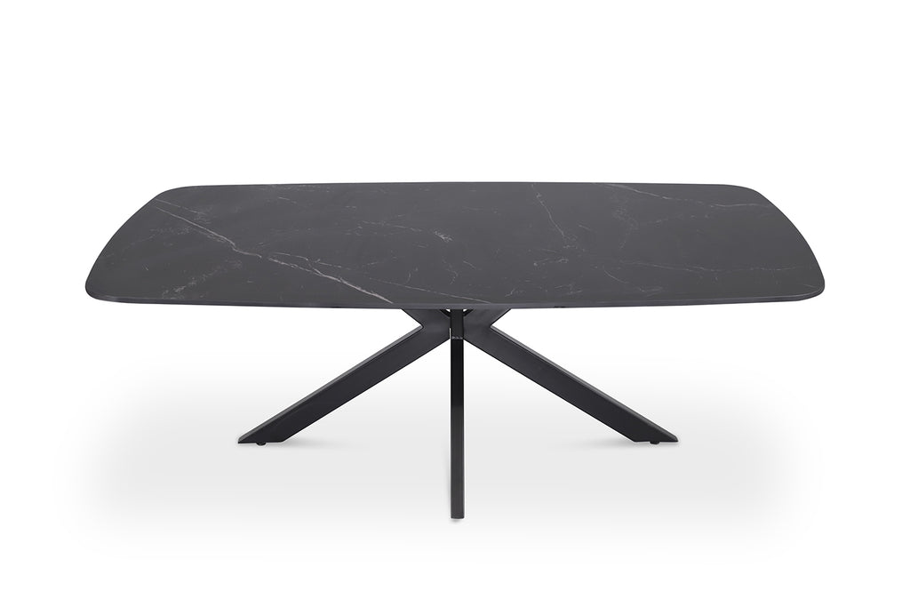 Table basse Apollo 130 cm ovale danoise Pierre Noir