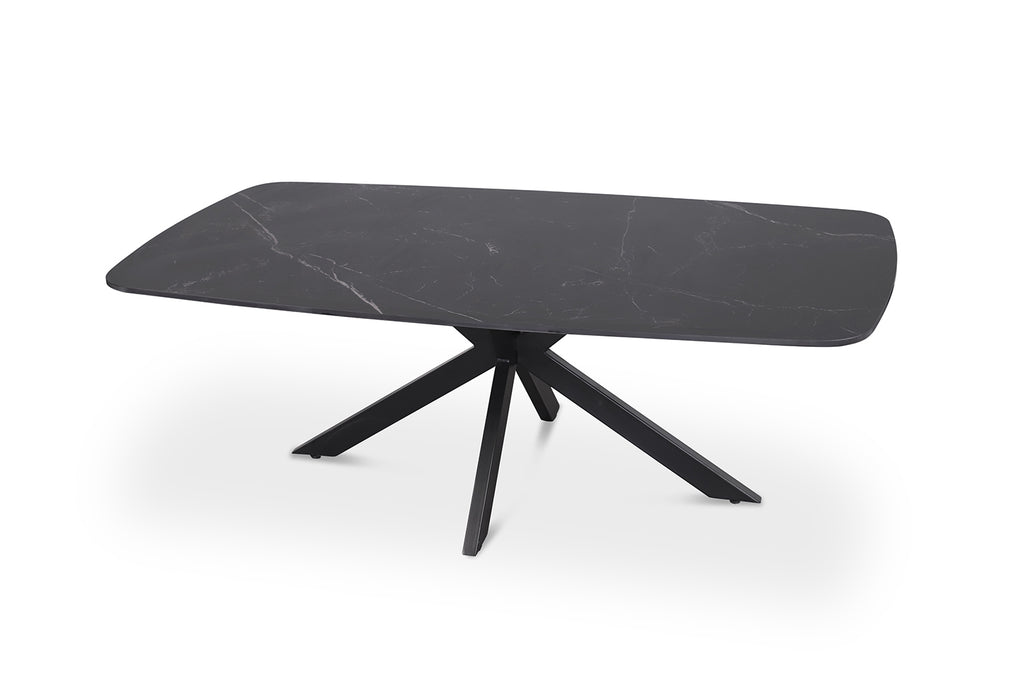 Table basse Apollo 130 cm ovale danoise Pierre Noir