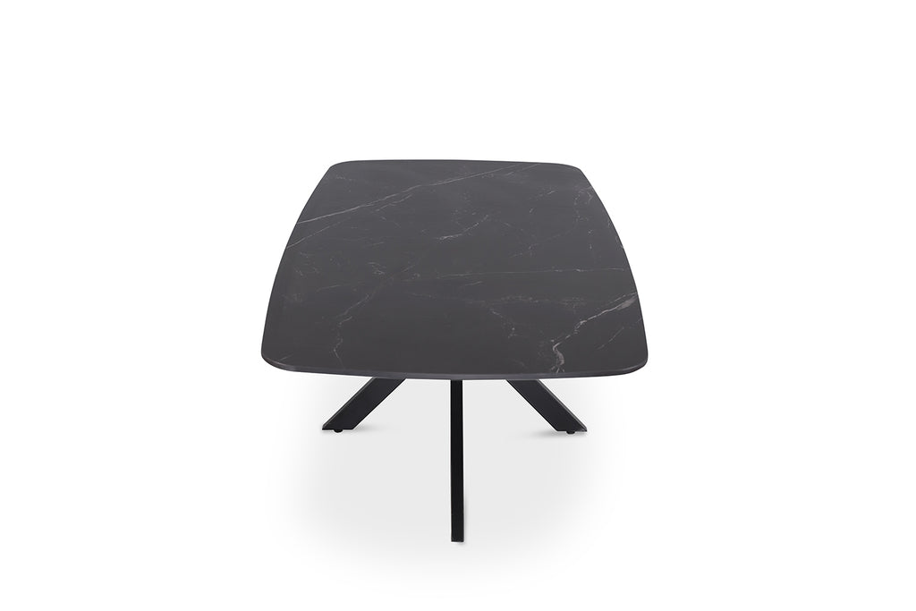 Table basse Apollo 130 cm ovale danoise Pierre Noir