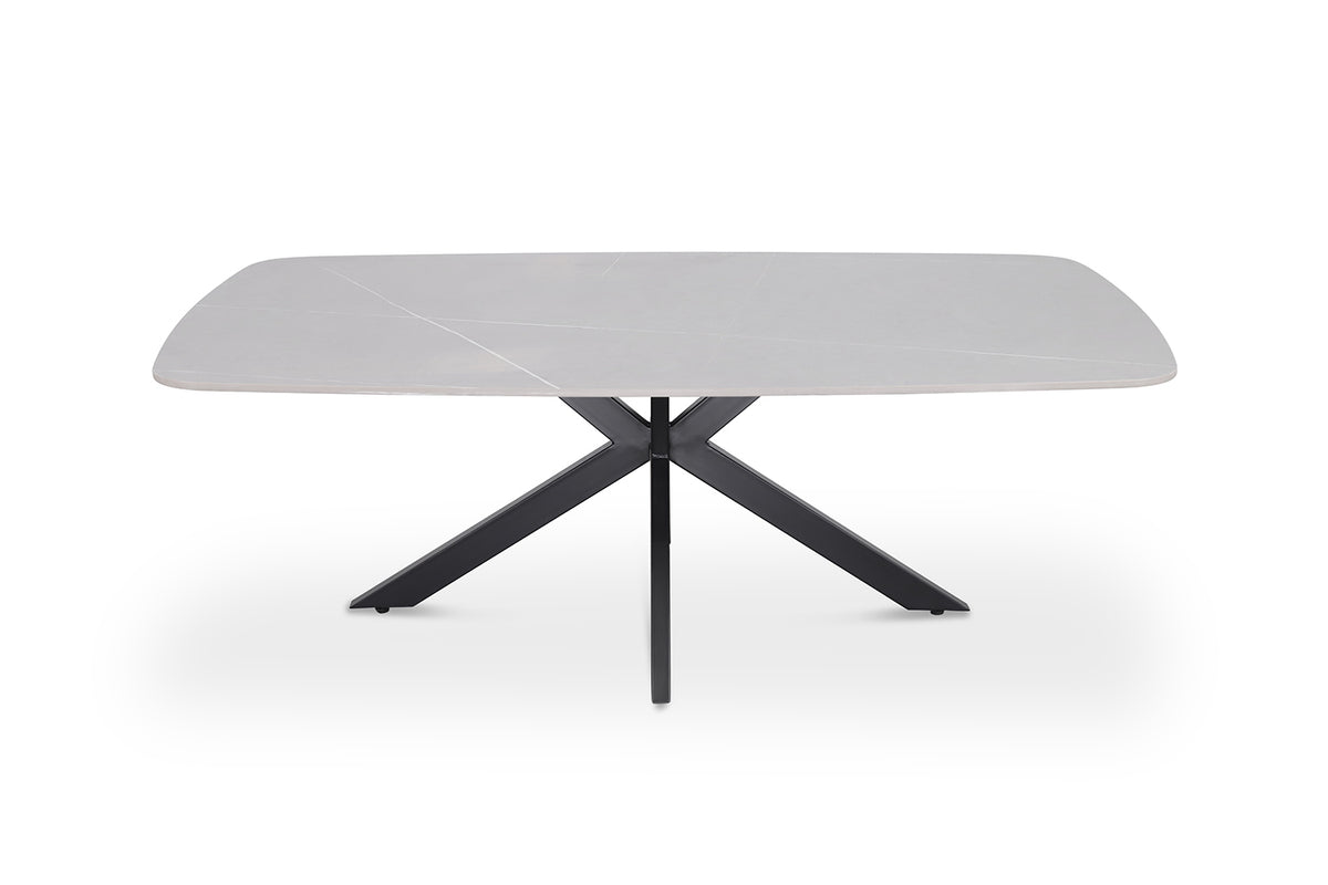 Table basse Apollo 130 cm ovale danoise Pierre Gris