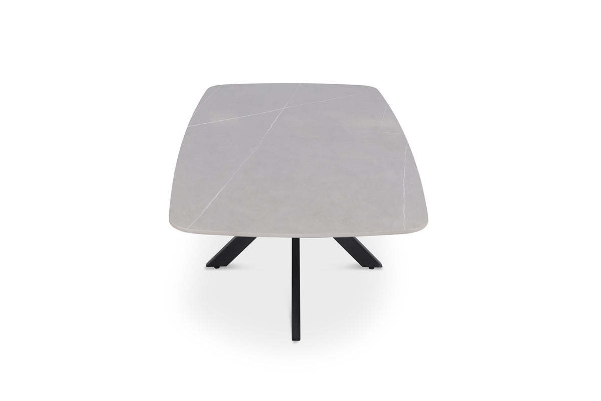 Table basse Apollo 130 cm ovale danoise Pierre Gris