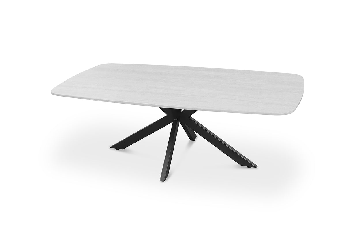 Table basse Apollo 130 cm ovale danoise Pierre Gris