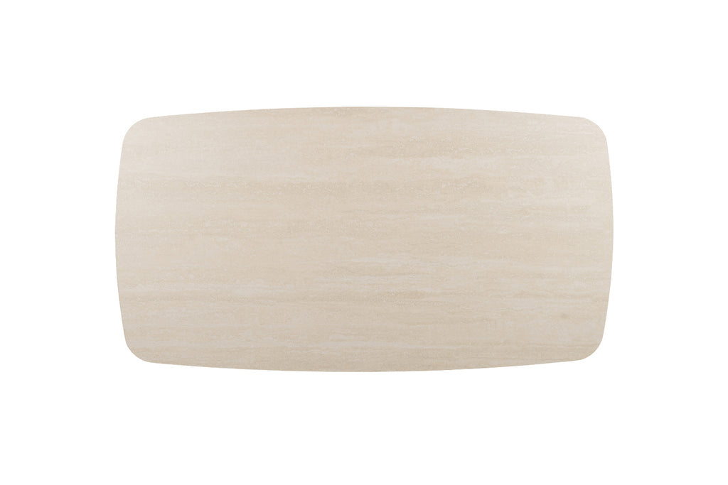 Table basse Apollo 130 cm ovale danoise Pierre Beige