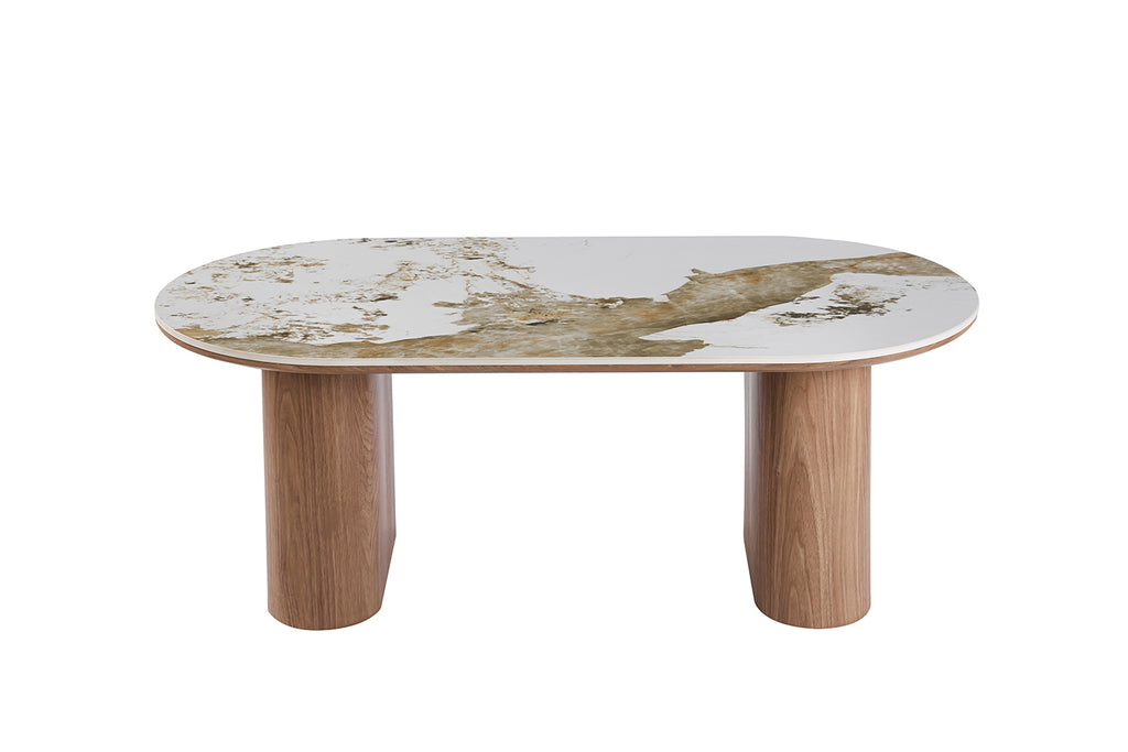Table basse Evora pierre brillante