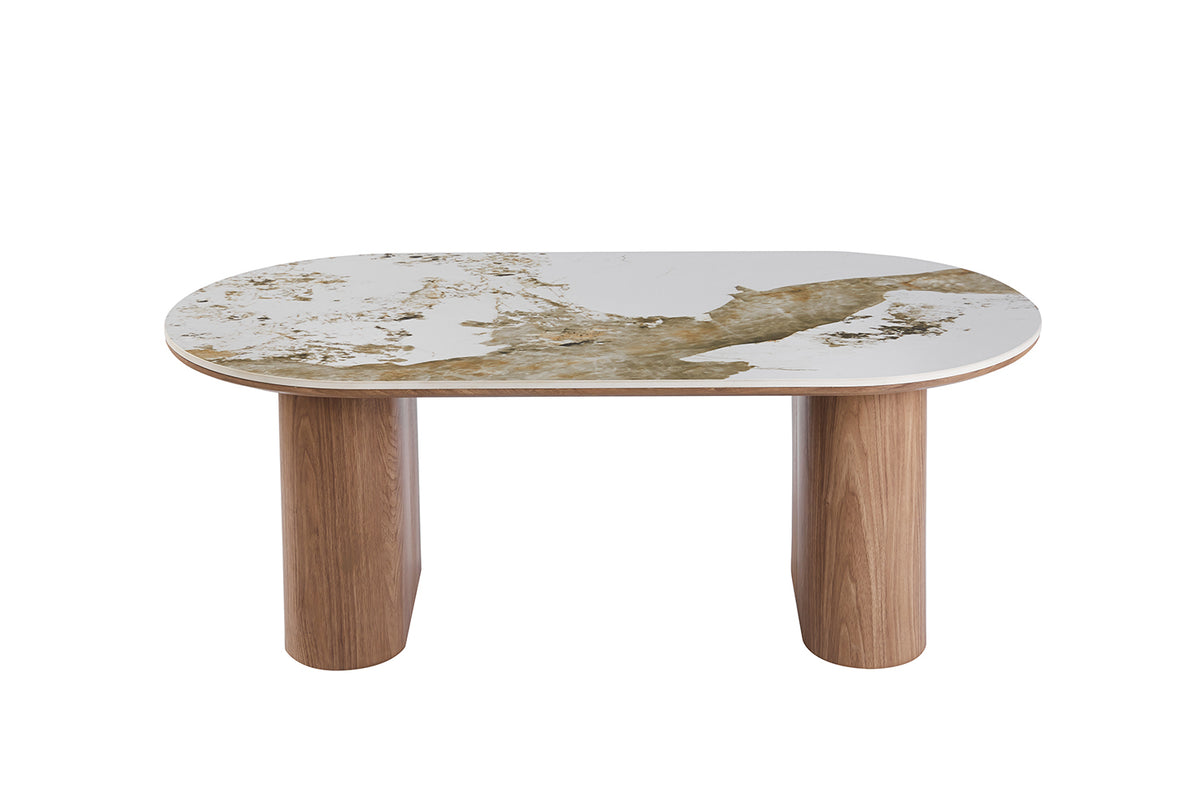 Table basse Evora pierre brillante