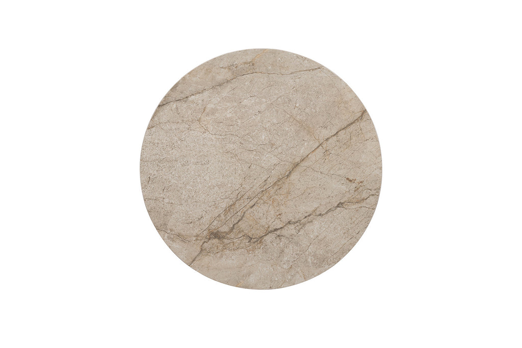 Table basse Apollo 80 cm Ronde Pierre Brillante Shakespear beige - vue 5