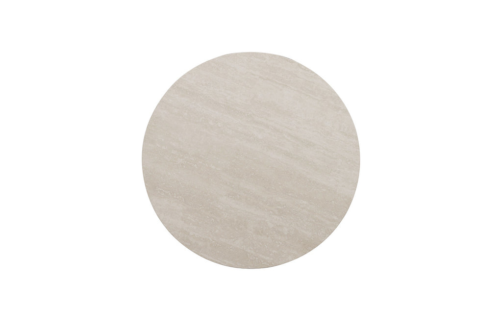 Table basse Apollo 80 cm Ronde Pierre Baroque gris - vue 5