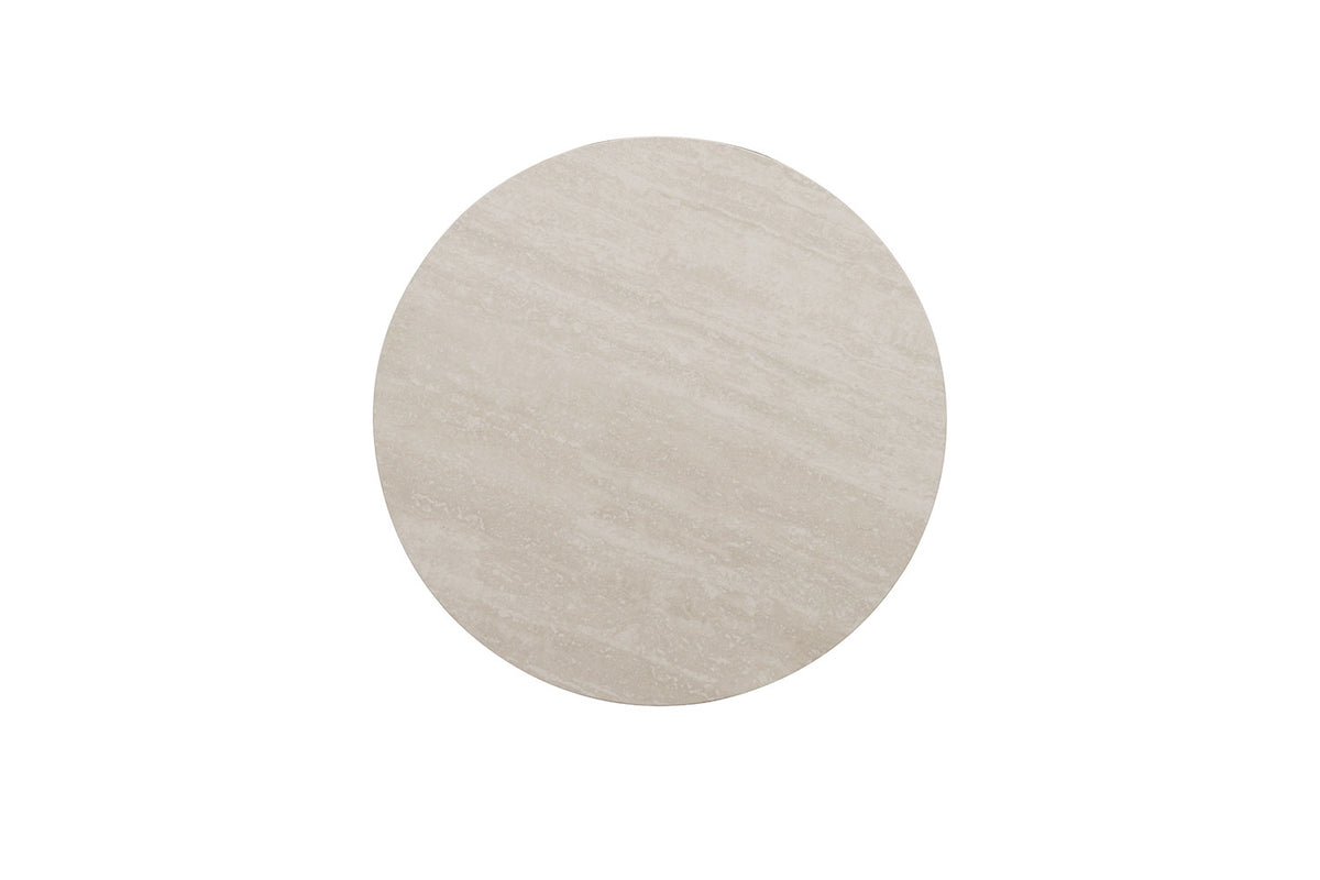 Table basse Apollo 80 cm Ronde Pierre Baroque gris - vue 5
