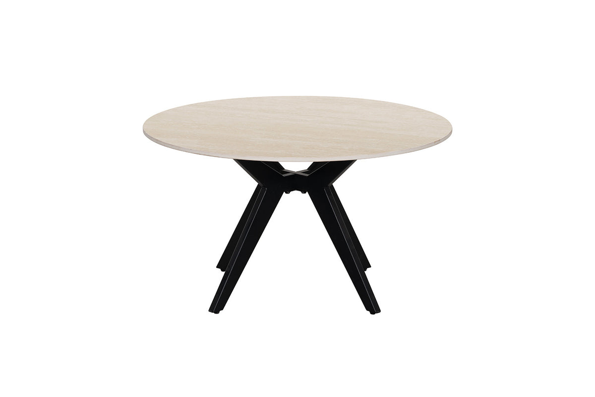 Table basse Apollo 80 cm Ronde Pierre Baroque beige - vue 3