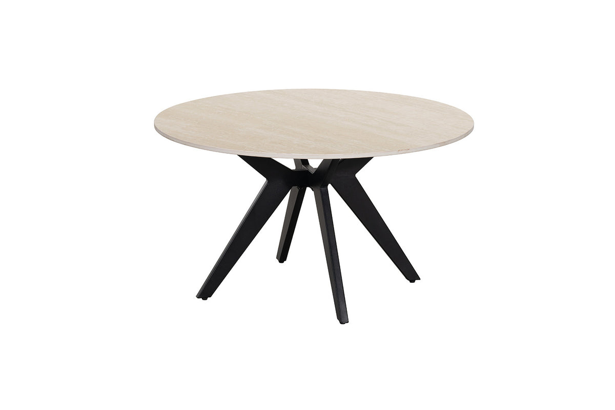 Table basse Apollo 80 cm Ronde Pierre Baroque beige - vue 4