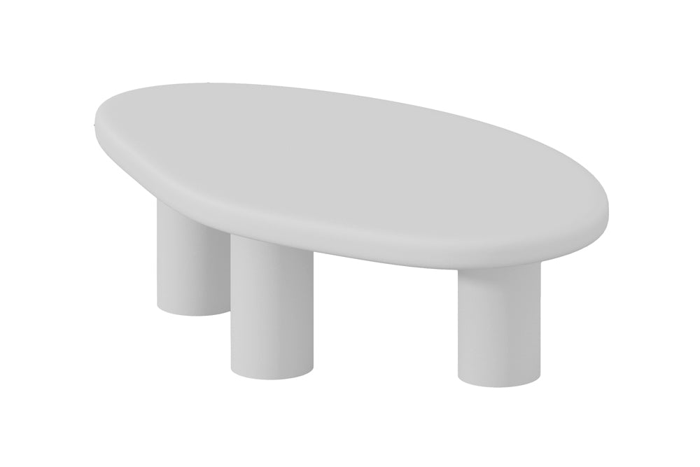 Table basse Tavira 120 cm Ciment Écru