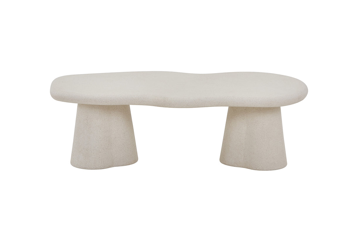 Table basse Faro 130 cm Organique Ciment