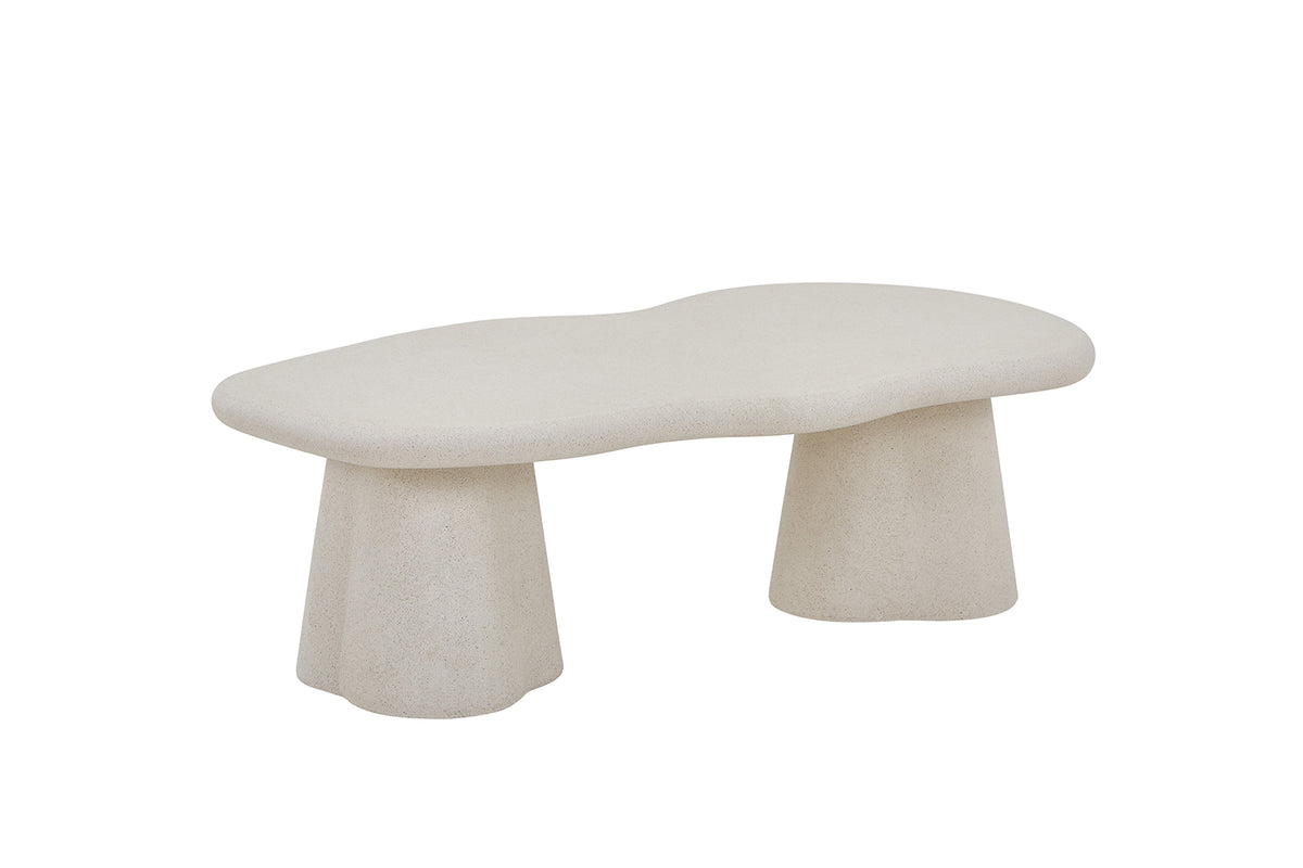 Table basse Faro 130 cm Organique Ciment