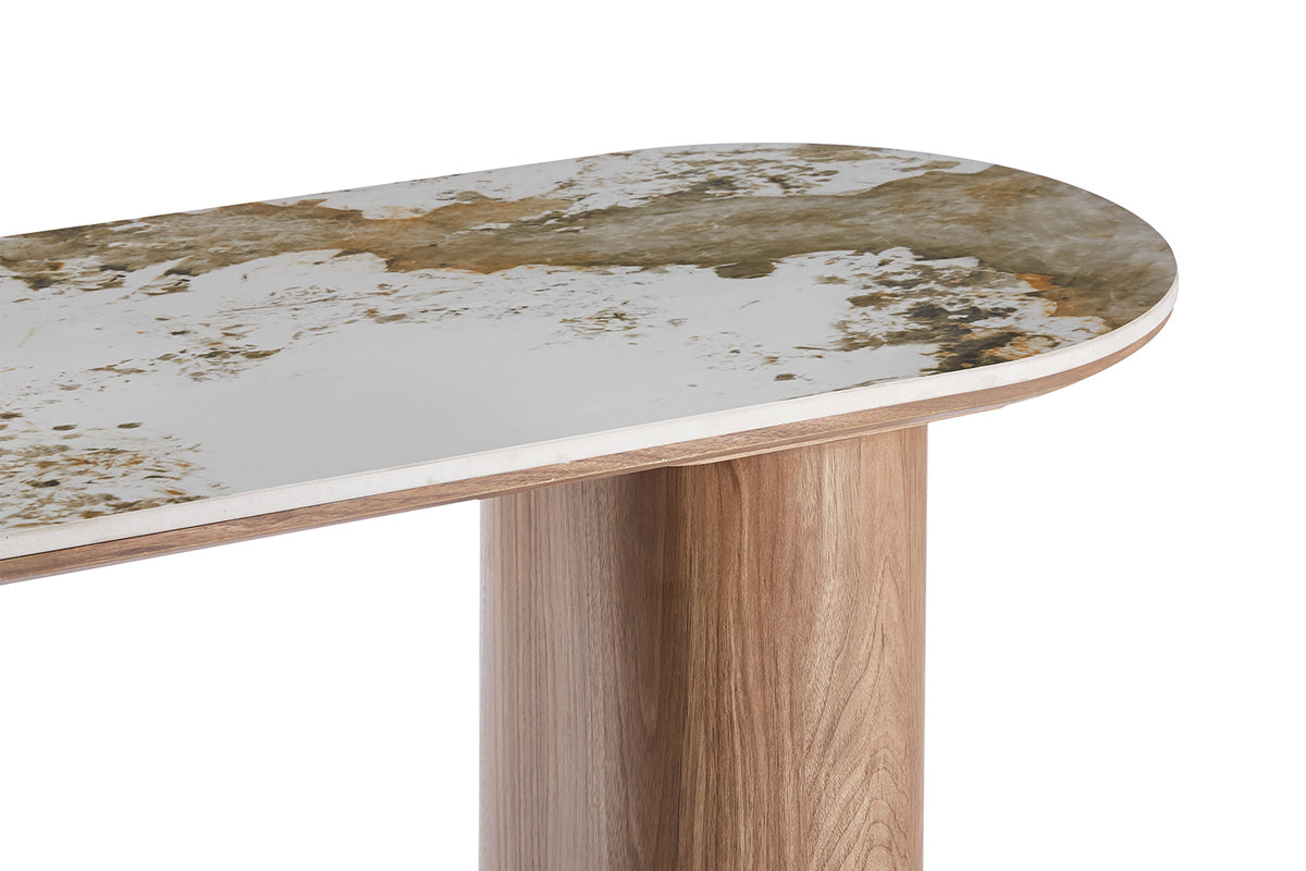 Console Evora pierre brillante