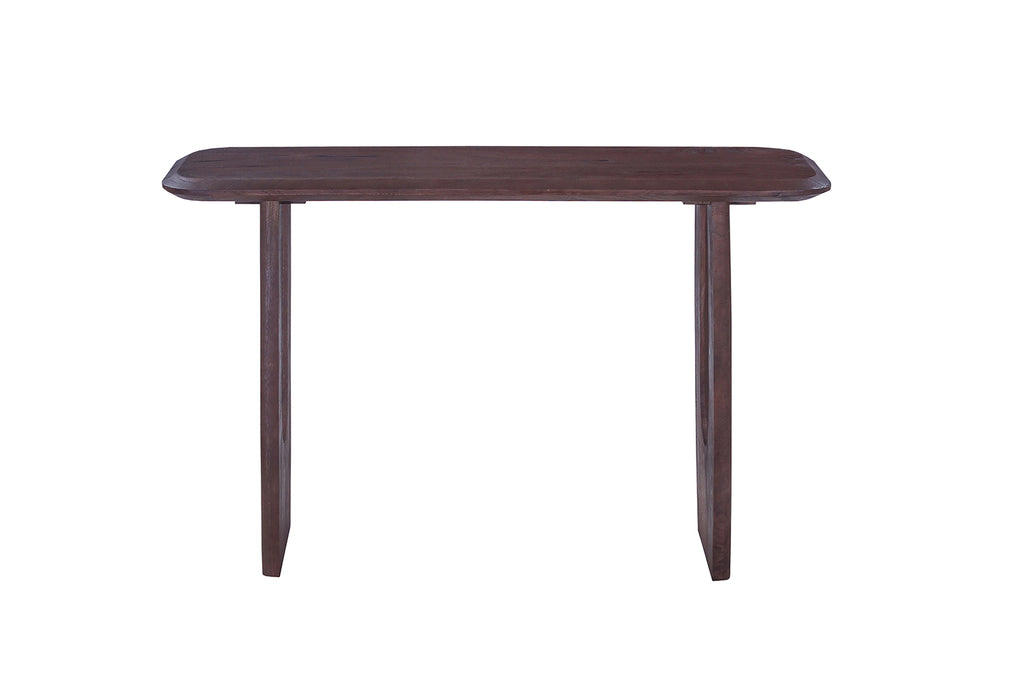 Console Braga ovale danoise bois de manguier Brun foncé