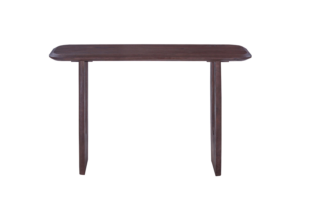 Console Braga ovale danoise bois de manguier Brun foncé
