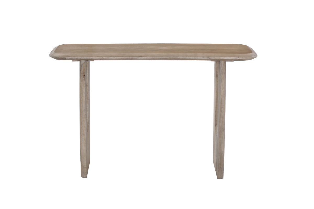 Console Braga ovale danoise bois de manguier Amande