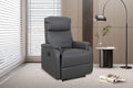 Fauteuil relax Tokio relevable manuellement similicuir Gris