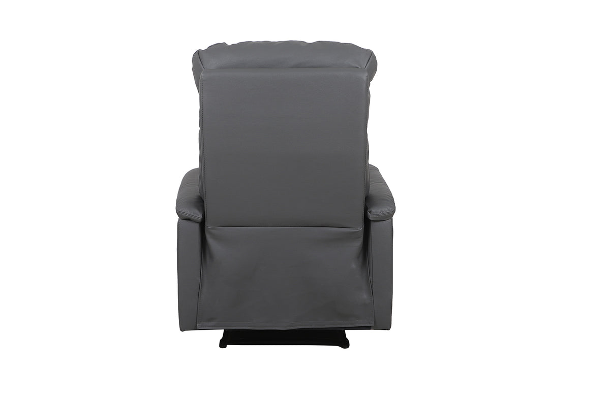 Fauteuil relax Tokio relevable manuellement similicuir Gris
