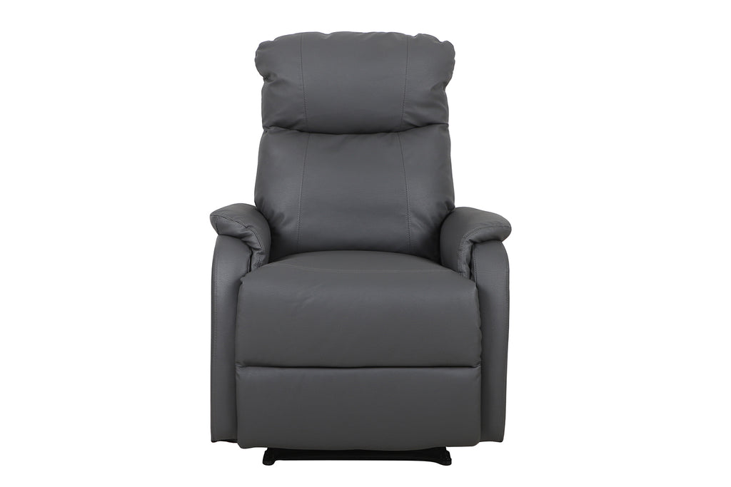 Fauteuil relax Tokio relevable manuellement similicuir Gris