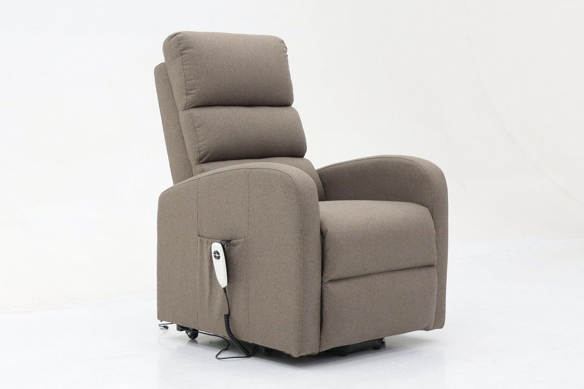 Fauteuil releveur électrique Bruges Tissu Taupe