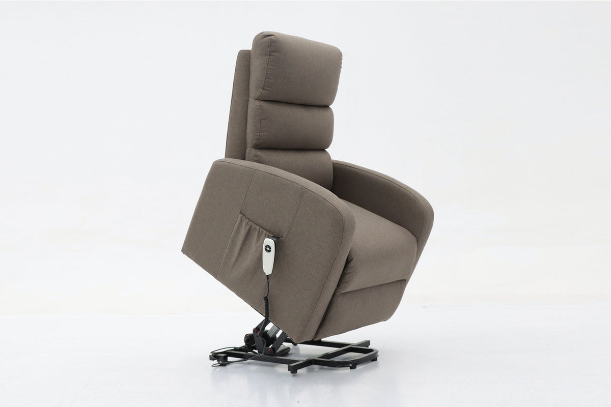 Fauteuil releveur électrique Bruges Tissu Taupe