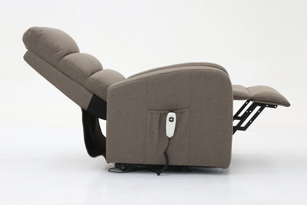 Fauteuil releveur électrique Bruges Tissu Taupe
