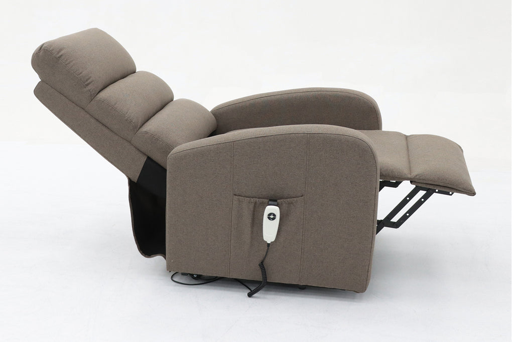 Fauteuil releveur électrique Bruges Tissu Taupe